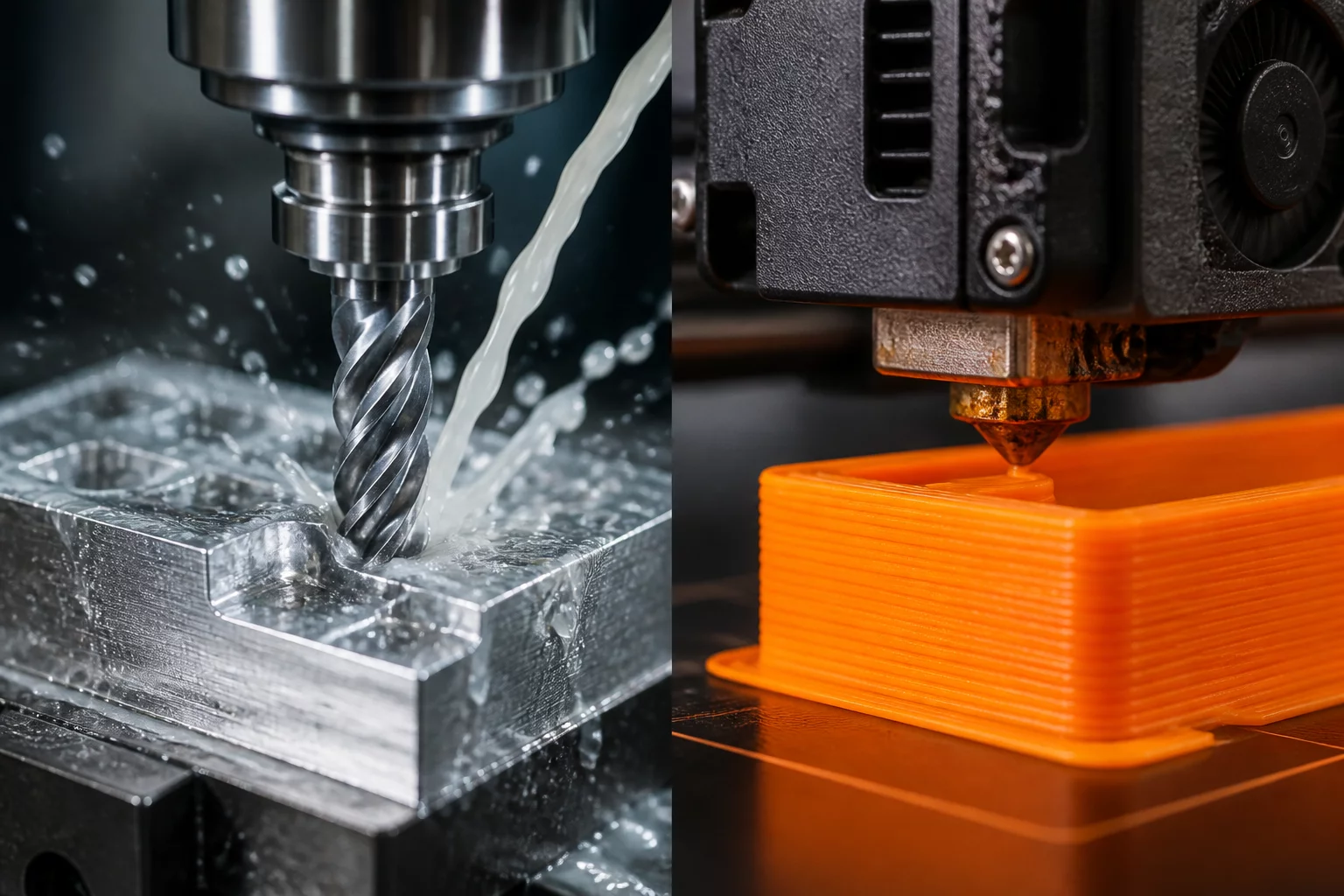 CNC Milling vs 3D Printing